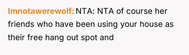 Imnotawerewolf NTA: NTA of course her friends who have been...