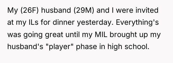 My (26F) husband (29M) and I were invited at my...