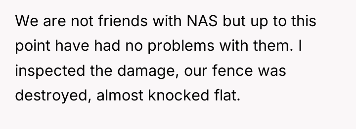 We are not friends with NAS but up to this...