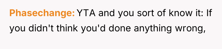 Phasechange YTA and you sort of know it: If you...