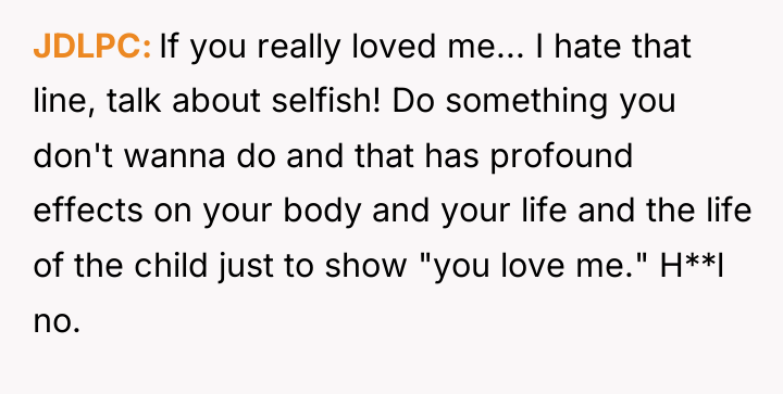JDLPC If you really loved me... I hate that line,...