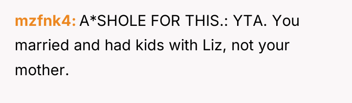 mzfnk4 A*SHOLE FOR THIS.: YTA. You married and had kids...