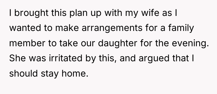 I brought this plan up with my wife as I...