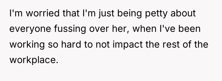 I'm worried that I'm just being petty about everyone fussing...