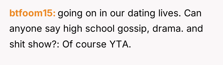 btfoom15 going on in our dating lives. Can anyone say...