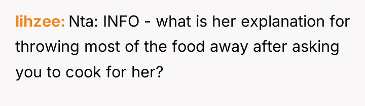 lihzee Nta: INFO - what is her explanation for throwing...
