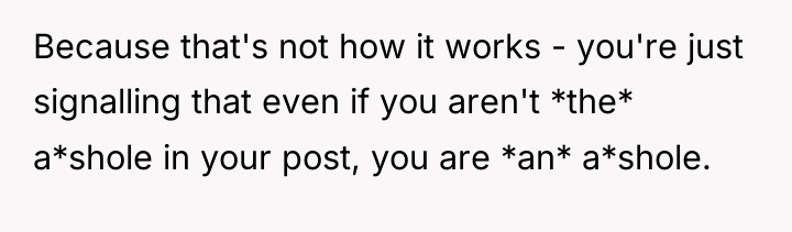 Because that's not how it works - you're just signalling...