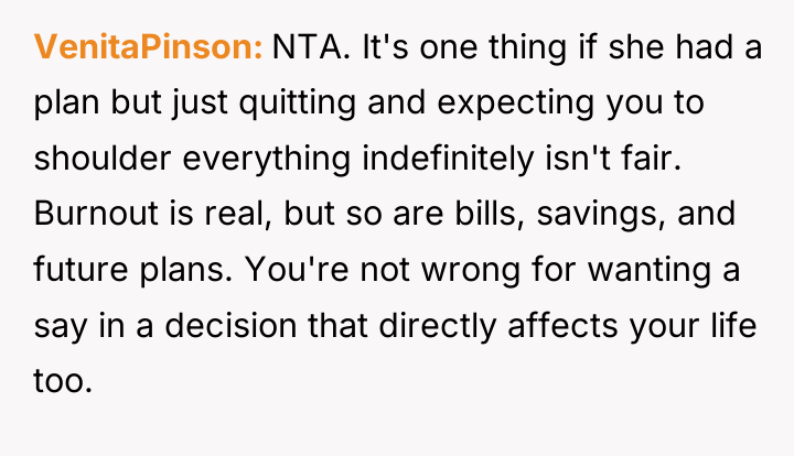 VenitaPinson NTA. It's one thing if she had a plan...