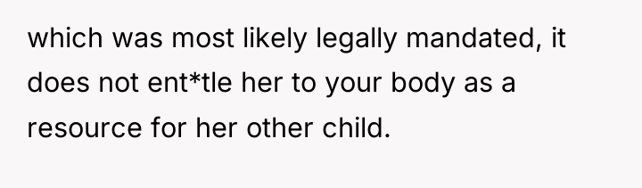 which was most likely legally mandated, it does not ent*tle...