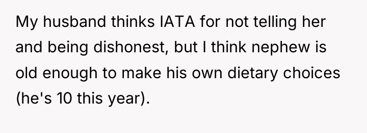 My husband thinks IATA for not telling her and being...