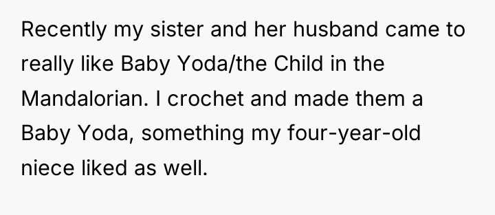 Recently my sister and her husband came to really like...