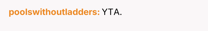 poolswithoutladders YTA.