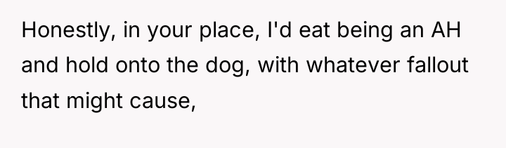 Honestly, in your place, I'd eat being an AH and...