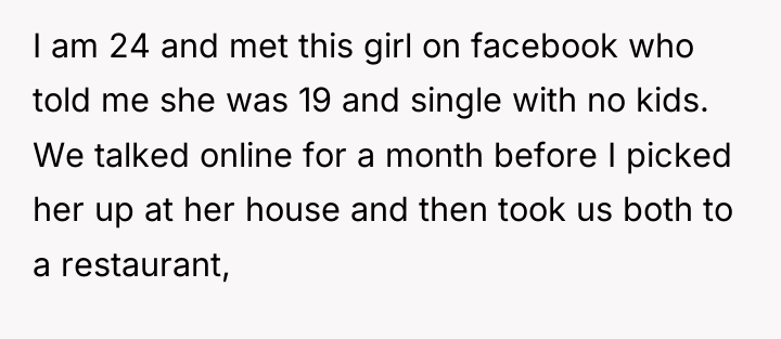 I am 24 and met this girl on facebook who...