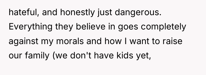 hateful, and honestly just dangerous. Everything they believe in goes...