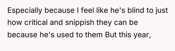 Especially because I feel like he's blind to just how...