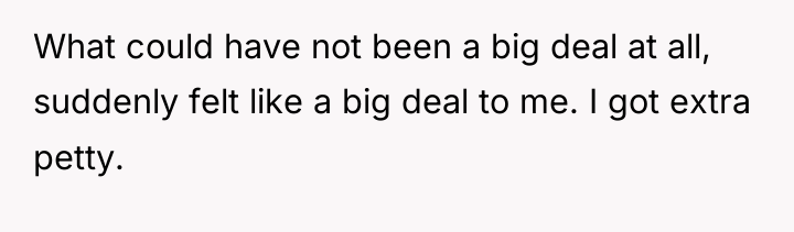 What could have not been a big deal at all,...