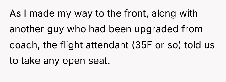 As I made my way to the front, along with...