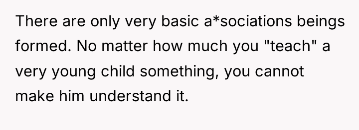 There are only very basic a*sociations beings formed. No matter...