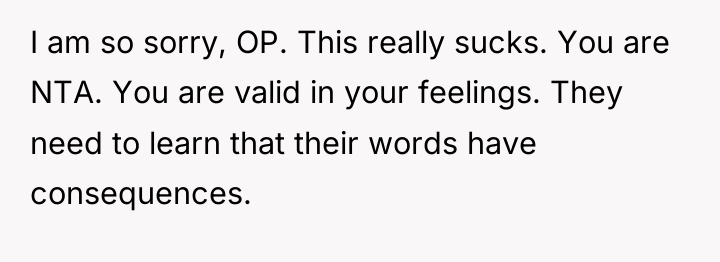 I am so sorry, OP. This really sucks. You are...