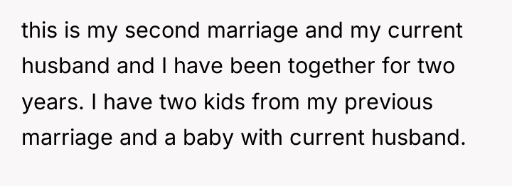 this is my second marriage and my current husband and...
