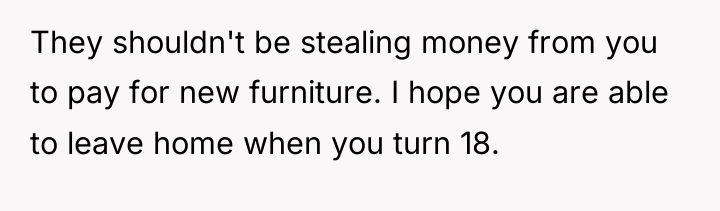 They shouldn't be stealing money from you to pay for...