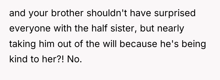 and your brother shouldn't have surprised everyone with the half...