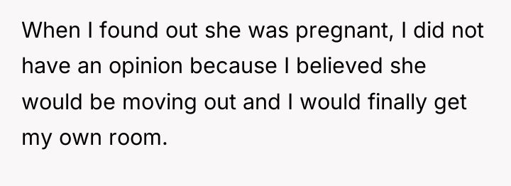 When I found out she was pregnant, I did not...