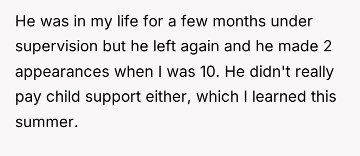 He was in my life for a few months under...