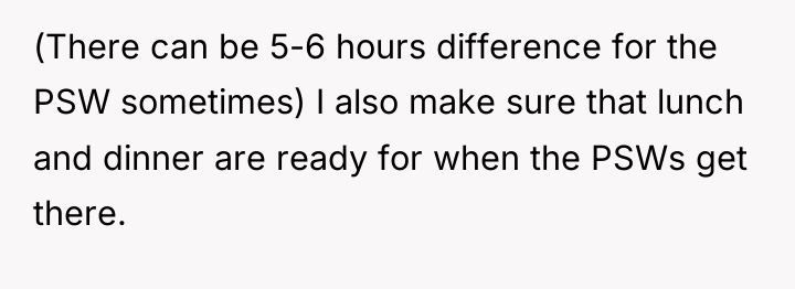 (There can be 5-6 hours difference for the PSW sometimes)...