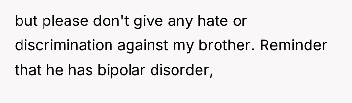 but please don't give any hate or discrimination against my...