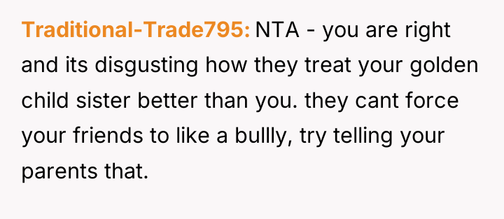Traditional-Trade795 NTA - you are right and its disgusting how...