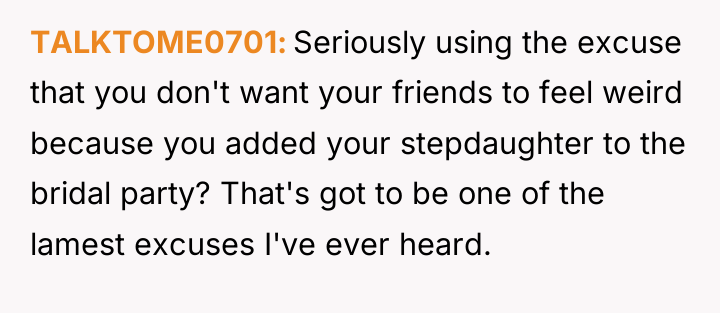 TALKTOME0701 Seriously using the excuse that you don't want your...