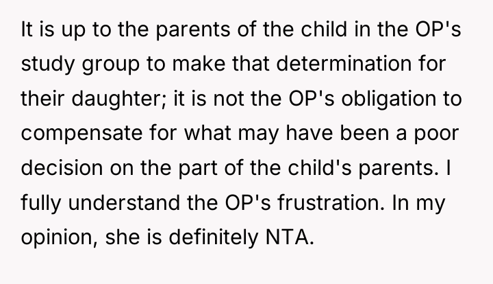 It is up to the parents of the child in...