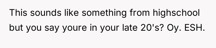 This sounds like something from highschool but you say youre...