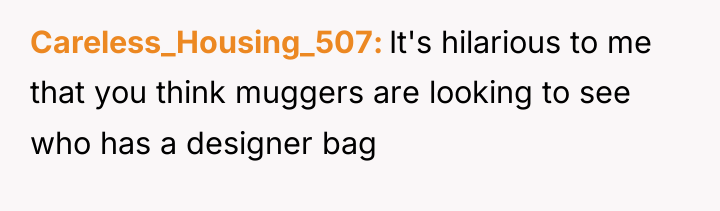 Careless_Housing_507 It's hilarious to me that you think muggers are...