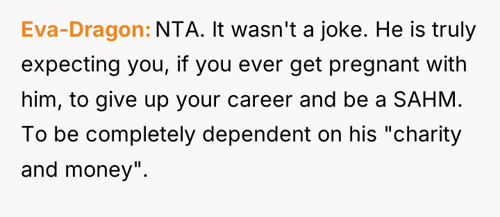 Eva-Dragon NTA. It wasn't a joke. He is truly expecting...