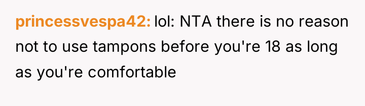 princessvespa42 lol: NTA there is no reason not to use...