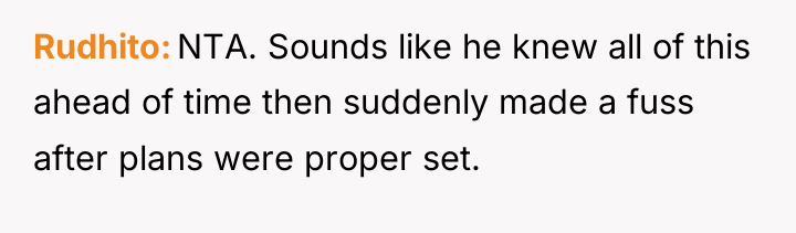 Rudhito NTA. Sounds like he knew all of this ahead...