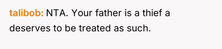 talibob NTA. Your father is a thief a deserves to...