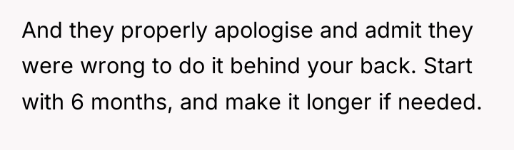 And they properly apologise and admit they were wrong to...