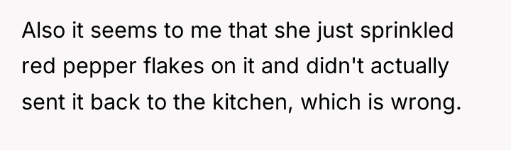 Also it seems to me that she just sprinkled red...