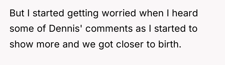 But I started getting worried when I heard some of...