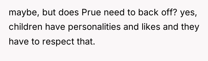 maybe, but does Prue need to back off? yes, children...