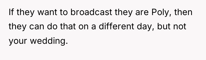 If they want to broadcast they are Poly, then they...