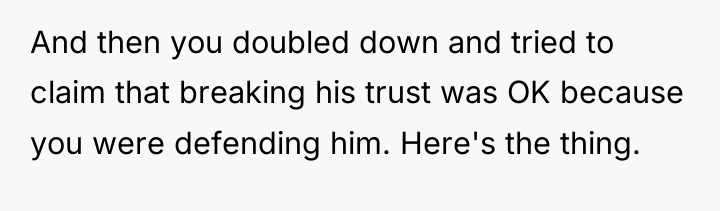 And then you doubled down and tried to claim that...