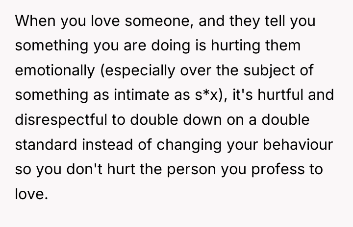 When you love someone, and they tell you something you...
