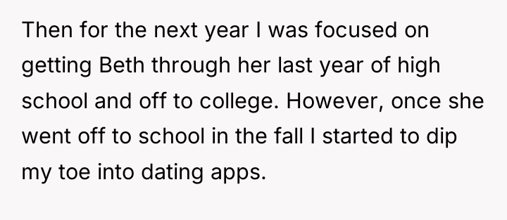 Then for the next year I was focused on getting...