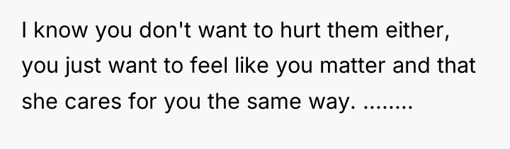 I know you don't want to hurt them either, you...