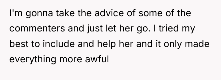 I'm gonna take the advice of some of the commenters...